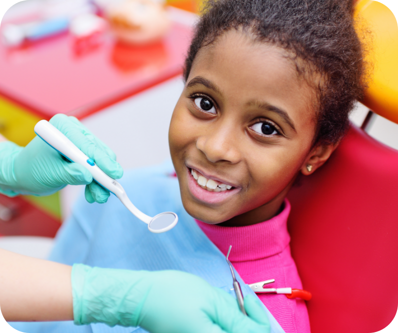 Nurse Checking Girl's Teeth | Solomon Kids Dentistry in Carnes & Knightsville, SC